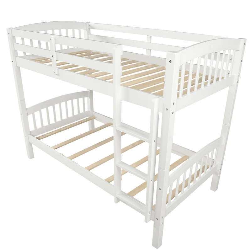 Streamdale Twin Over Twin Bunk Bed With Ladder