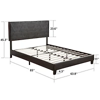 Streamdale Queen Pu Upholstered Platform Bed Frame