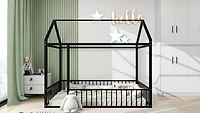 Streamdale Twin Metal Bed with Fence