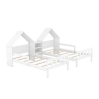 Streamdale White Twin Platform Bed with Headboard and Nightstand