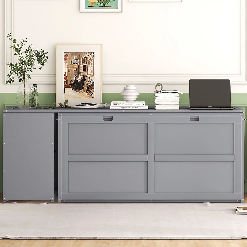 Streamdale Queen Murphy Bed With Rotatable Desk