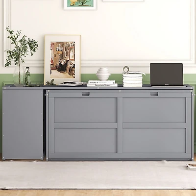 Streamdale Queen Murphy Bed With Rotatable Desk