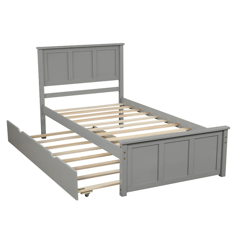 Streamdale Platform Bed With Twin Trundle, Frame