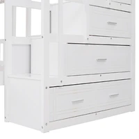 Streamdale Triple Bunk Bed with Drawers and Rails