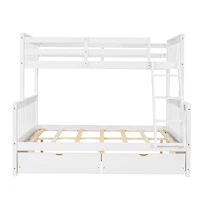 Streamdale Twin-Over-Full Bunk Bed With Ladders And Two Storage Drawers