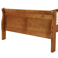 Streamdale Twin Platform Wood Sleigh Bed Frame with Headboard