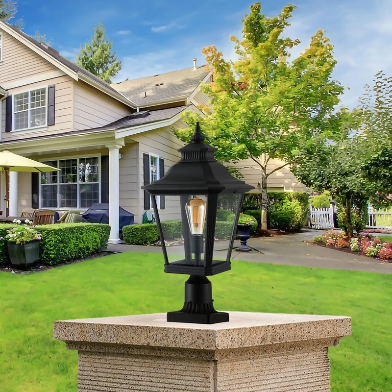 Streamdale Furniture Outdoor Glass Column HeadLights(2pack)