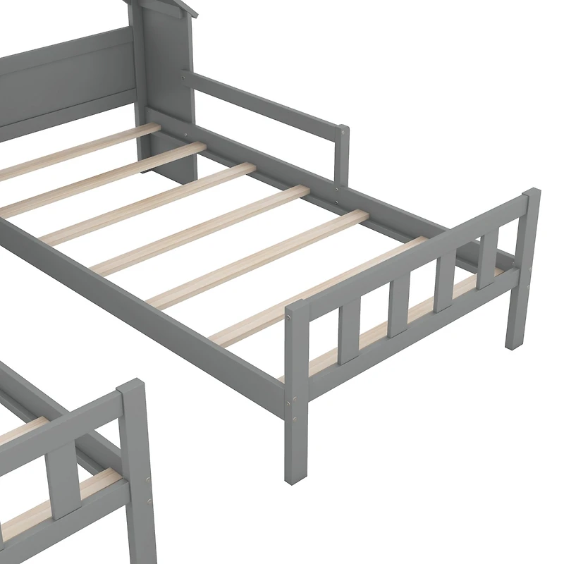Streamdale White Twin Platform Bed with Headboard and Nightstand