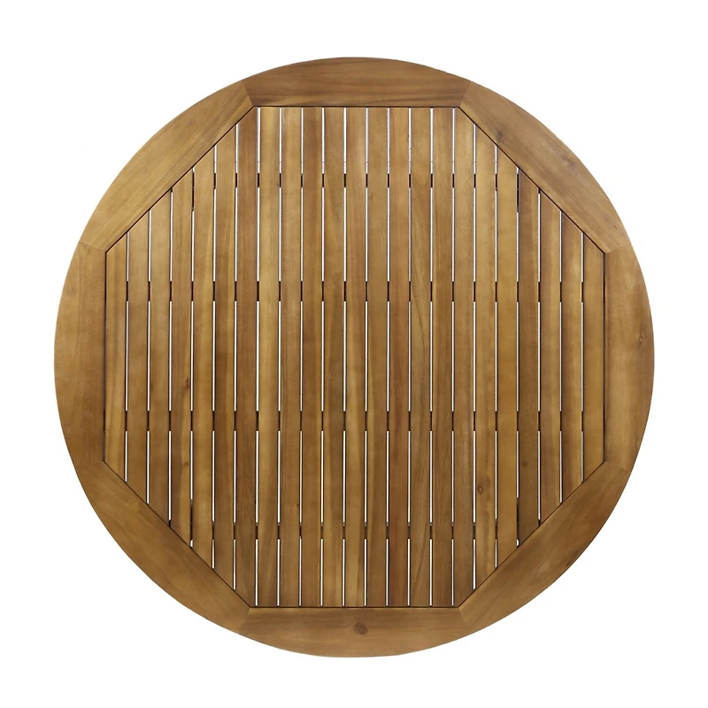 Streamdale Modern Acacia Wood Outdoor Dining Table, Durable & Stylish