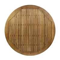 Streamdale Modern Acacia Wood Outdoor Dining Table, Durable & Stylish
