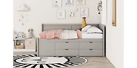Streamdale Full Daybed With Drawers And Shelves