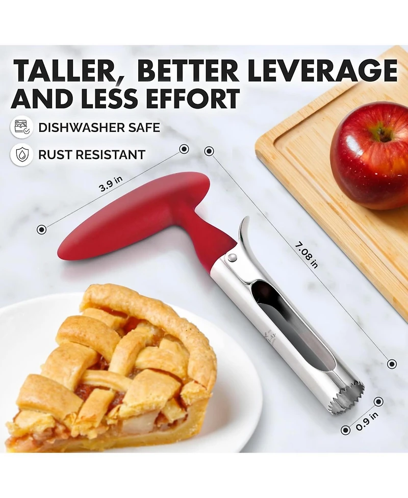 Zulay Kitchen 2 Pack Premium Apple Corer Tool