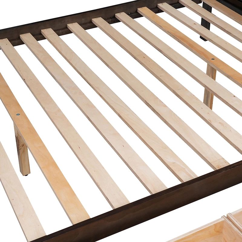 Streamdale Twin Over Full Bunk Bed With Shelfs, Storage Staircase And 2 Drawers
