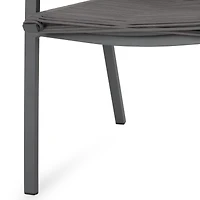 Streamdale Furniture Stylish and Comfortable Outdoor Dining Chairs with Rope Weave and Aluminum Frames