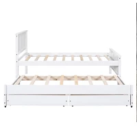 Simplie Fun Twin Size Platform Bed With Trundle And Drawers