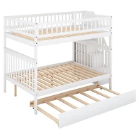 Streamdale Full Over Bunk Bed With Trundle And Staircase
