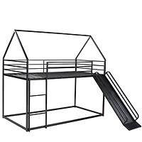 Streamdale Twin Over House Bunk Bed With Ladder And Slide