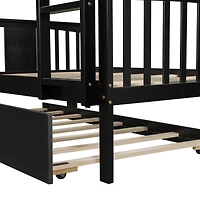Streamdale Full Over Bunk Bed With Twin Trundle And Ladder
