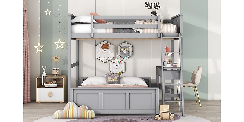 Streamdale Full Over Bunk Bed With Desk