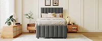 Streamdale Twin Upholstered Bed with Trundle and Drawers