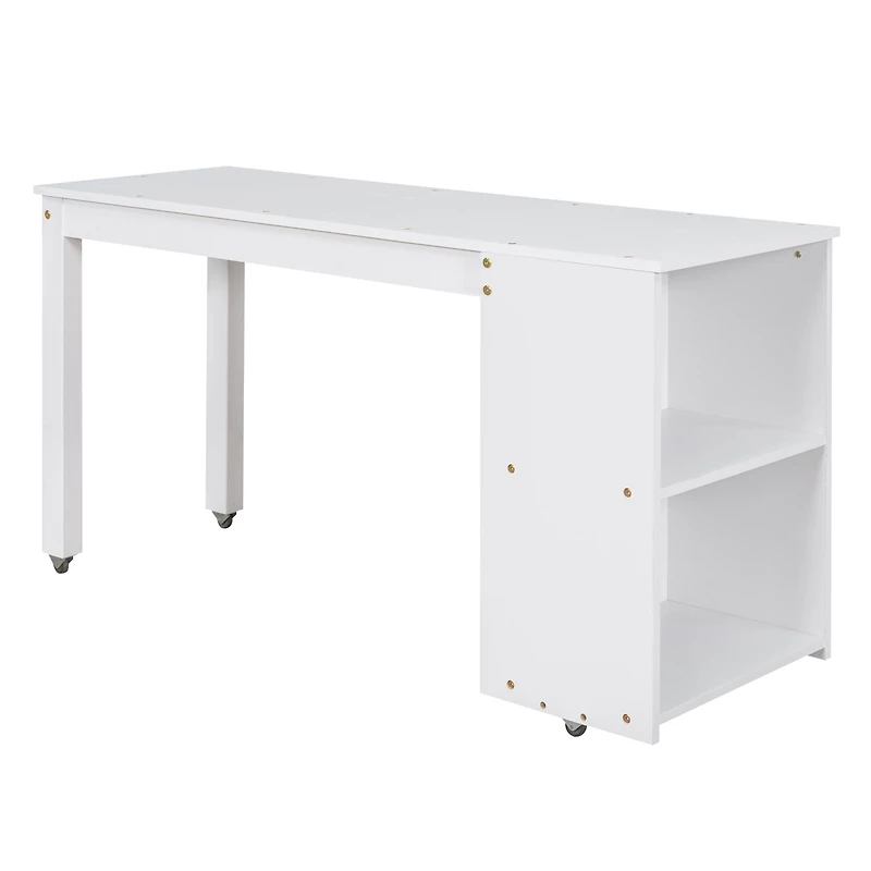 Streamdale Multifunctional Loft Bed with Desk, Storage, and Shelves