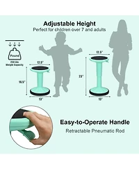 Slickblue Adjustable Active Learning Stool Sitting Home Office Wobble Chair with Cushion Seat