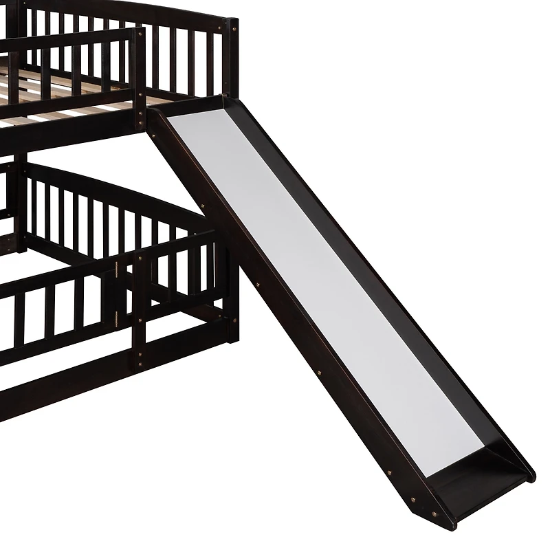 Streamdale Full Over Bunk Bed with Slide and Safety Features