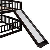 Streamdale Full Over Bunk Bed with Slide and Safety Features