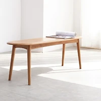 Streamdale Natural Oak Wood For Dining Bench Table Bench For Living Room 0001