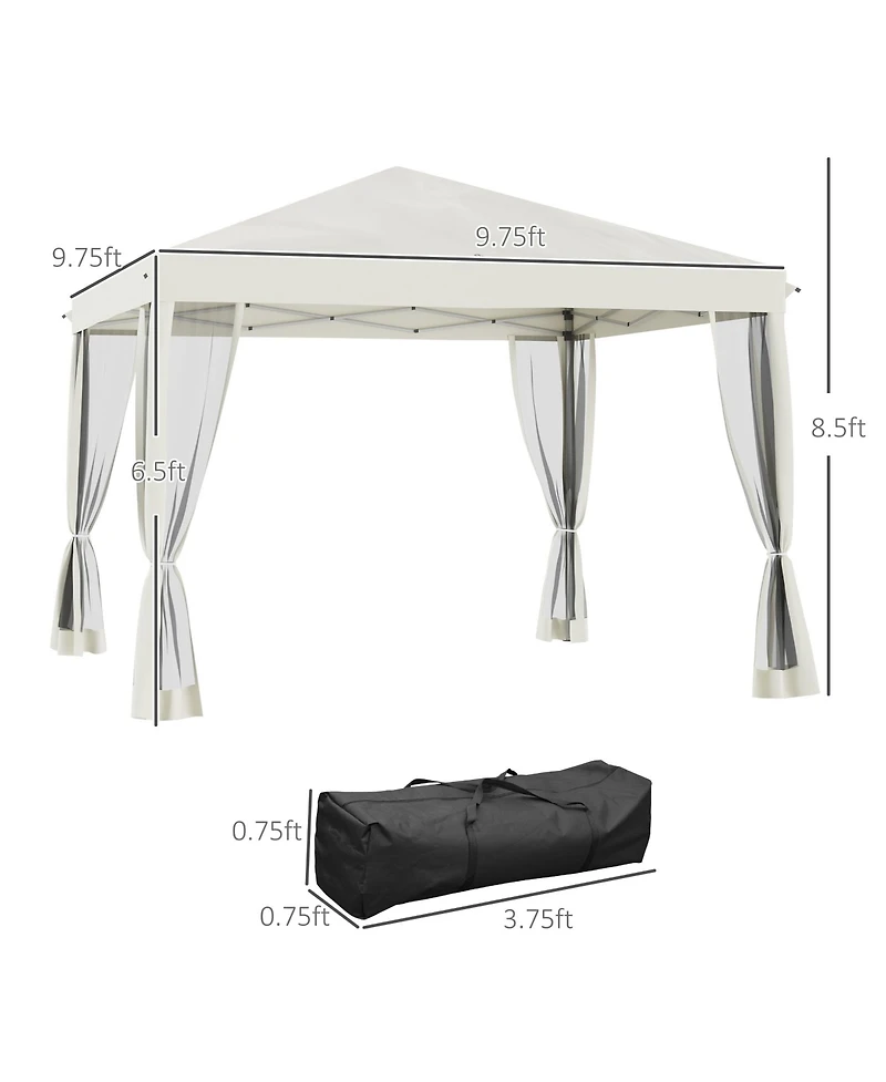 Premium Outdoor 10' x 10' Pop-Up Tent for Events