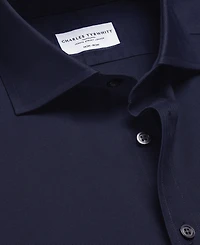 Charles Tyrwhitt Men's Slim-Fit Non-Iron Solid Twill Dress Shirt