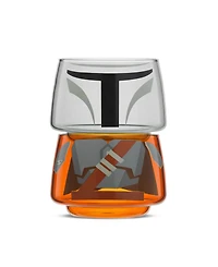 JoyJolt Star Wars Stackable Character Collection Mandalorian Stackable Glasses - 8 oz