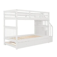 Streamdale Stairway Bunk Bed with Twin Trundle