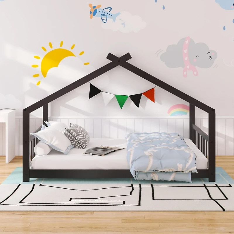 Streamdale Full House Bed Wood