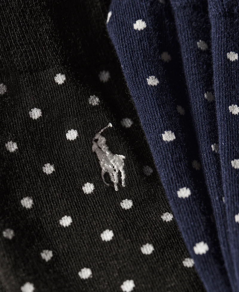 Polo Ralph Lauren Men's 3-Pk. Classic Dot Dress Socks