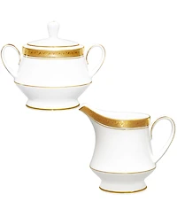 Noritake Crestwood Gold Sugar Creamer Set