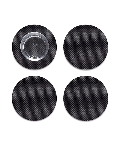 Chilewich Mini Basketweave Round Coasters, Set of 4