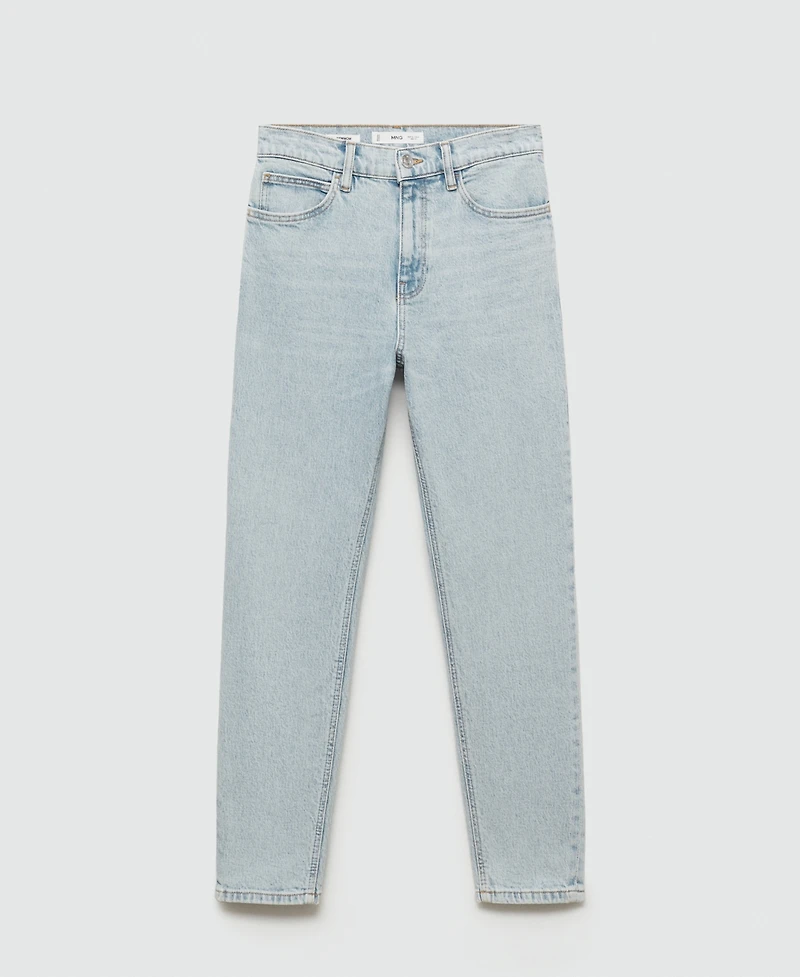 Mango Women's Mom Comfort High Rise Jeans