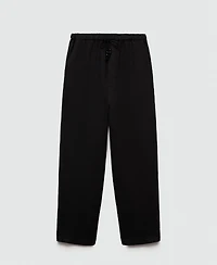 Mango Women's 100% Linen Jogger Trousers