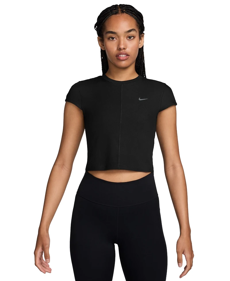 Nike Women's One Fitted Rib Dri-fit Cropped Top