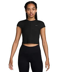 Nike Women's One Fitted Rib Dri-fit Cropped Top