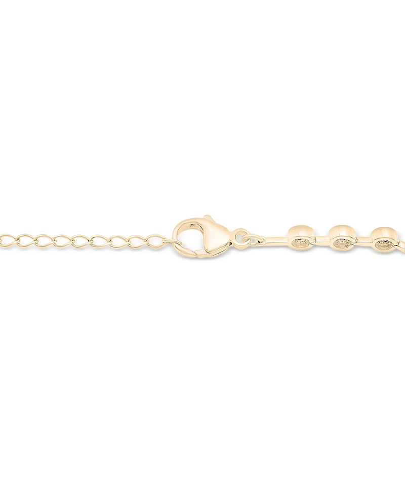 Diamond Bezel Tennis Bracelet (1/2 ct. t.w.) Sterling Silver or 14k Gold-Plated Silver, Created for Macy's