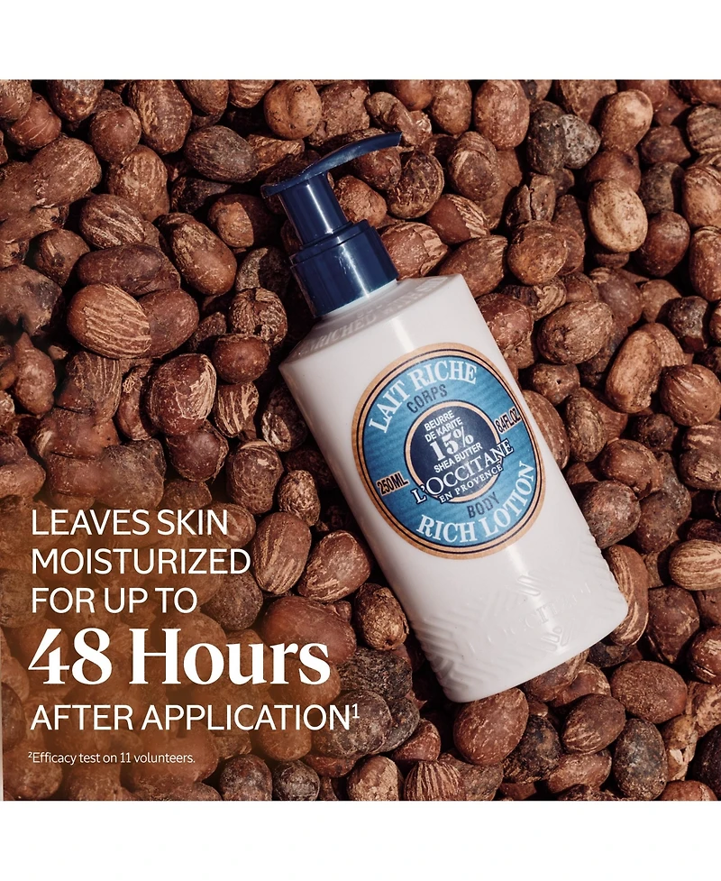 L'Occitane Moisturizing 15% Shea Butter Ultra-Rich Body Lotion 8.40 fl oz