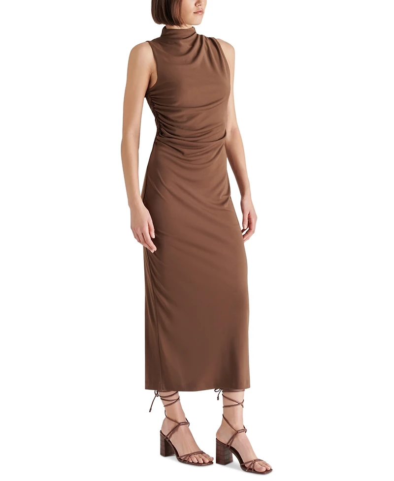 Steve Madden Women's Mo Mock Neck Midi Dress