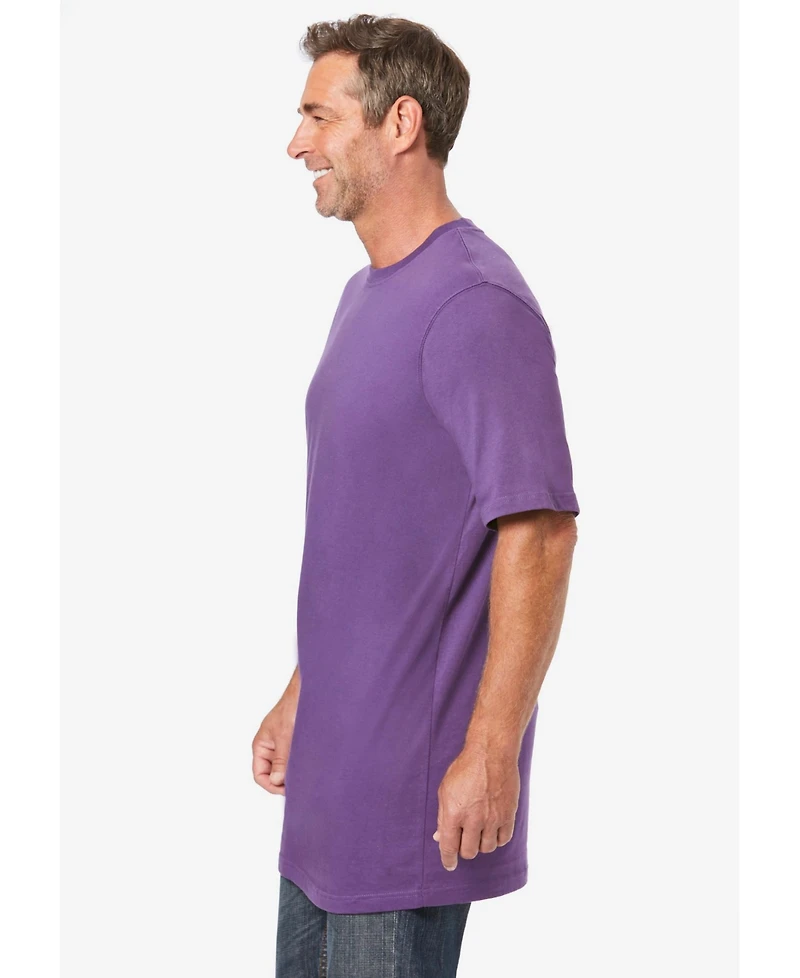 KingSize Big & Tall Shrink-Less Lightweight Longer-Length Crewneck T-Shirt