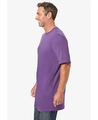 KingSize Big & Tall Shrink-Less Lightweight Longer-Length Crewneck T-Shirt