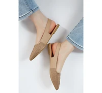 jarisa rhinestones embellished slingback mules