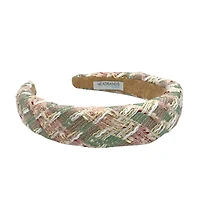 Padded Headband - Pastel Check
