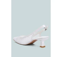 Siev rhinestone slingback mules