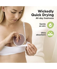 KeaBabies 14pk Soothe Reusable Nursing Pads for Breastfeeding, 4-Layers Organic Breast Pads, Washable Nipple